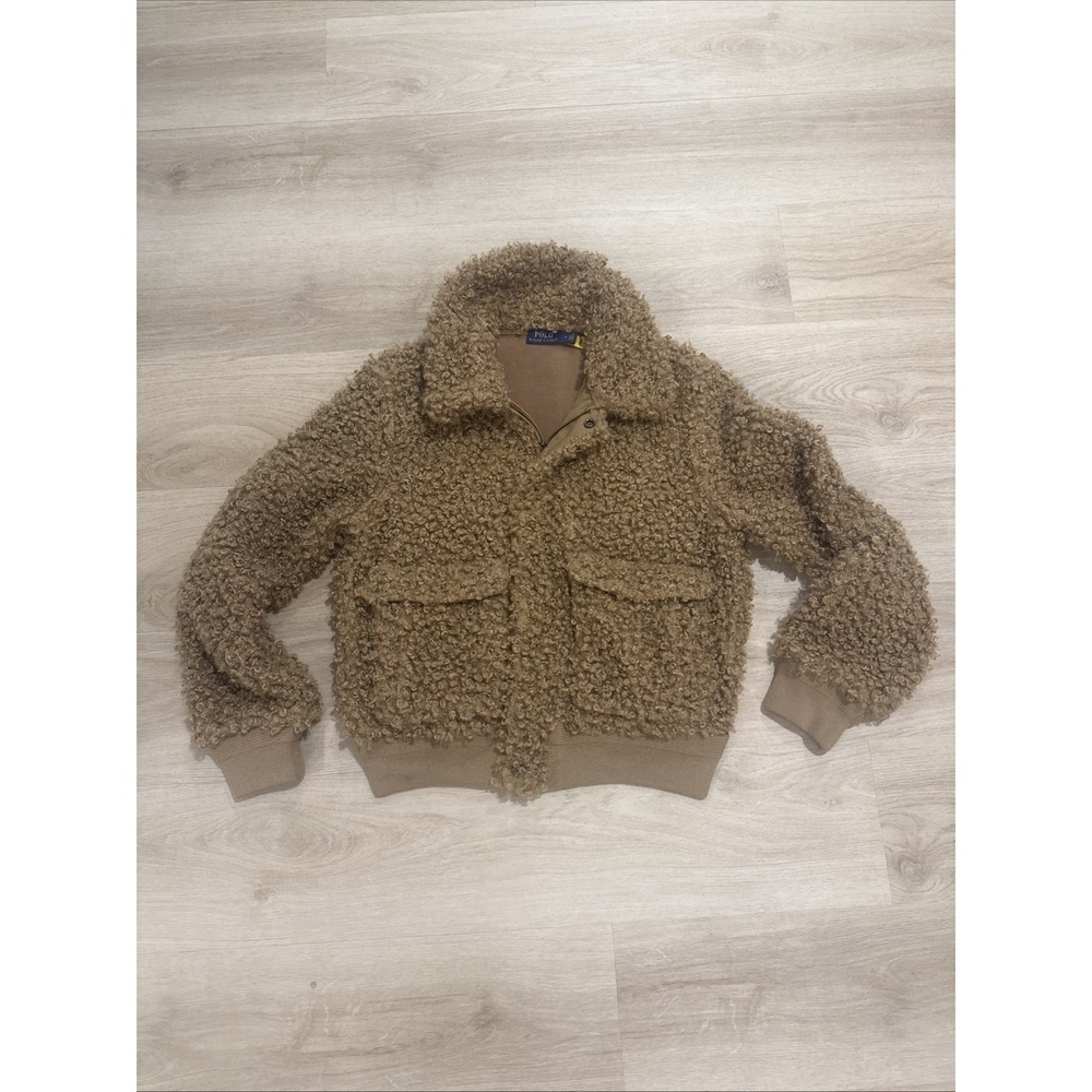 Polo Ralph Lauren High-Pile Fleece Bomber Jacket Women's Medium